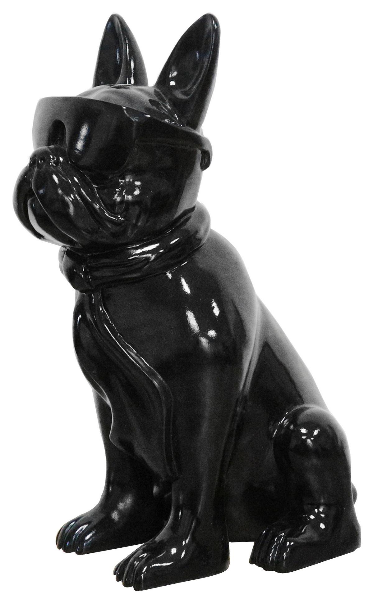SKULPTUR BULLDOG - noir, Trend, matériaux naturels/pierre (27/37/19cm) - Kayoom