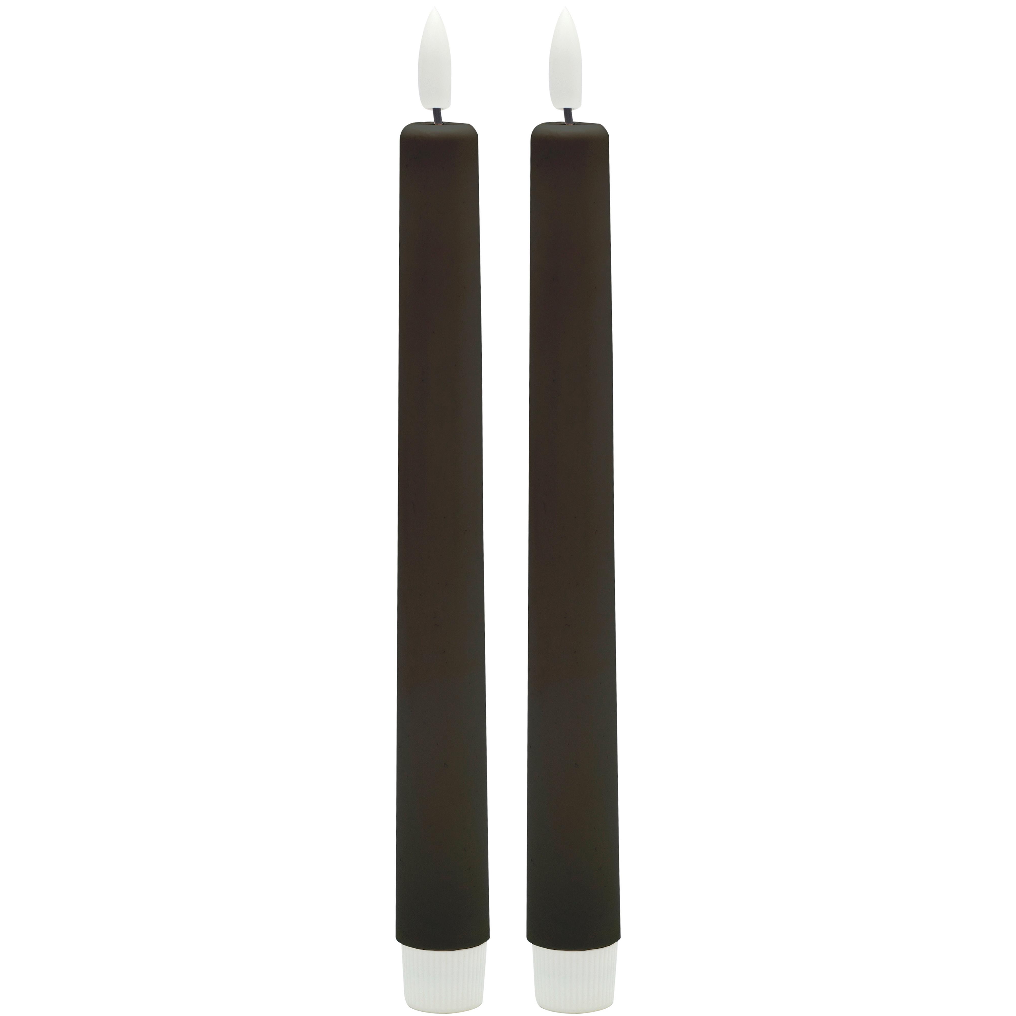 NAMIZNA SVEČA RINA - črna, umetna masa/naravni materiali (2,2/22cm) - Mömax
