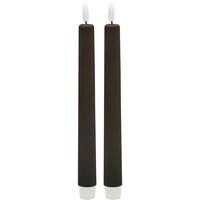 Stabkerze Rina Schwarz, 2er Set - Schwarz (2,2/22cm) - Mömax