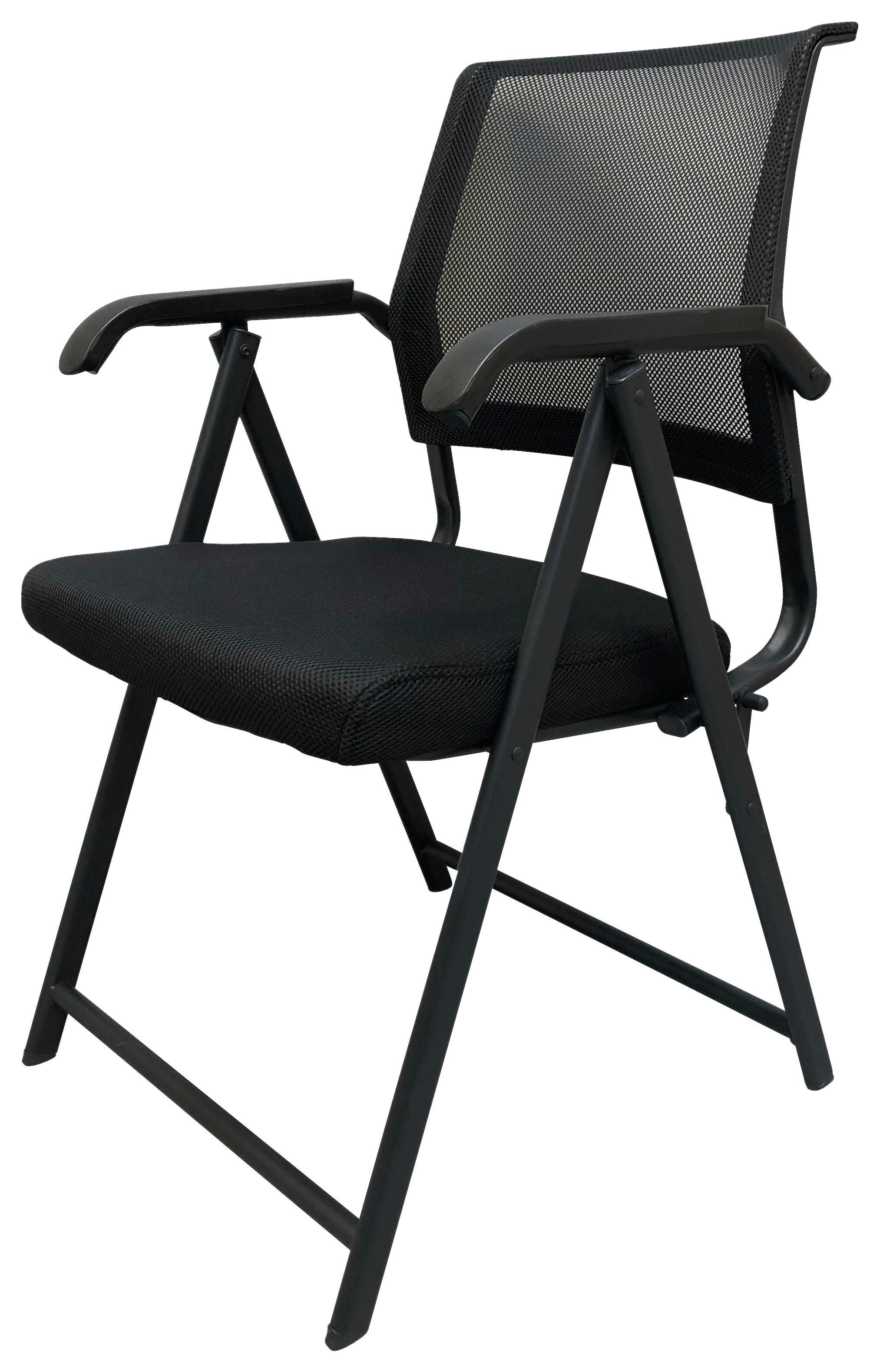 Konferenčni Stol Alfred, Črna - črna, Konvencionalno, umetna masa/tekstil (49/83/54cm) - Mömax