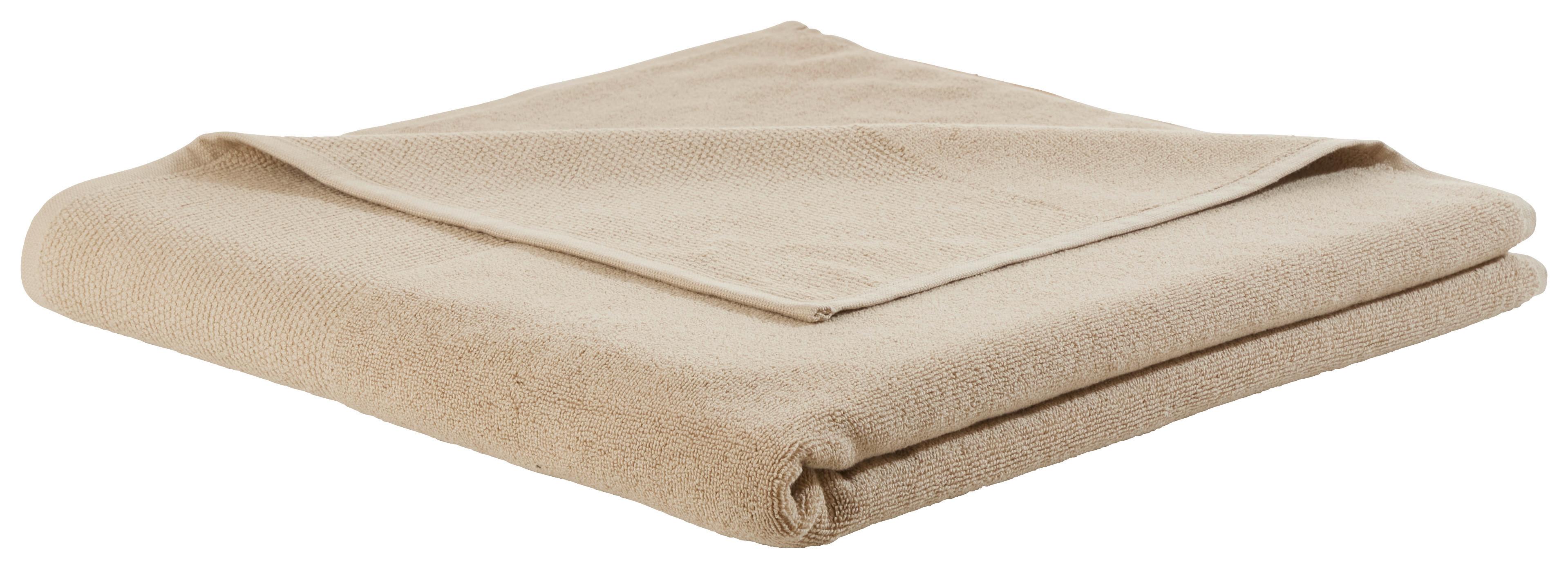 Badetuch Olivia in Naturfarben ca. 90x160cm - Naturfarben, Konventionell, Textil (90/160cm) - Premium Living