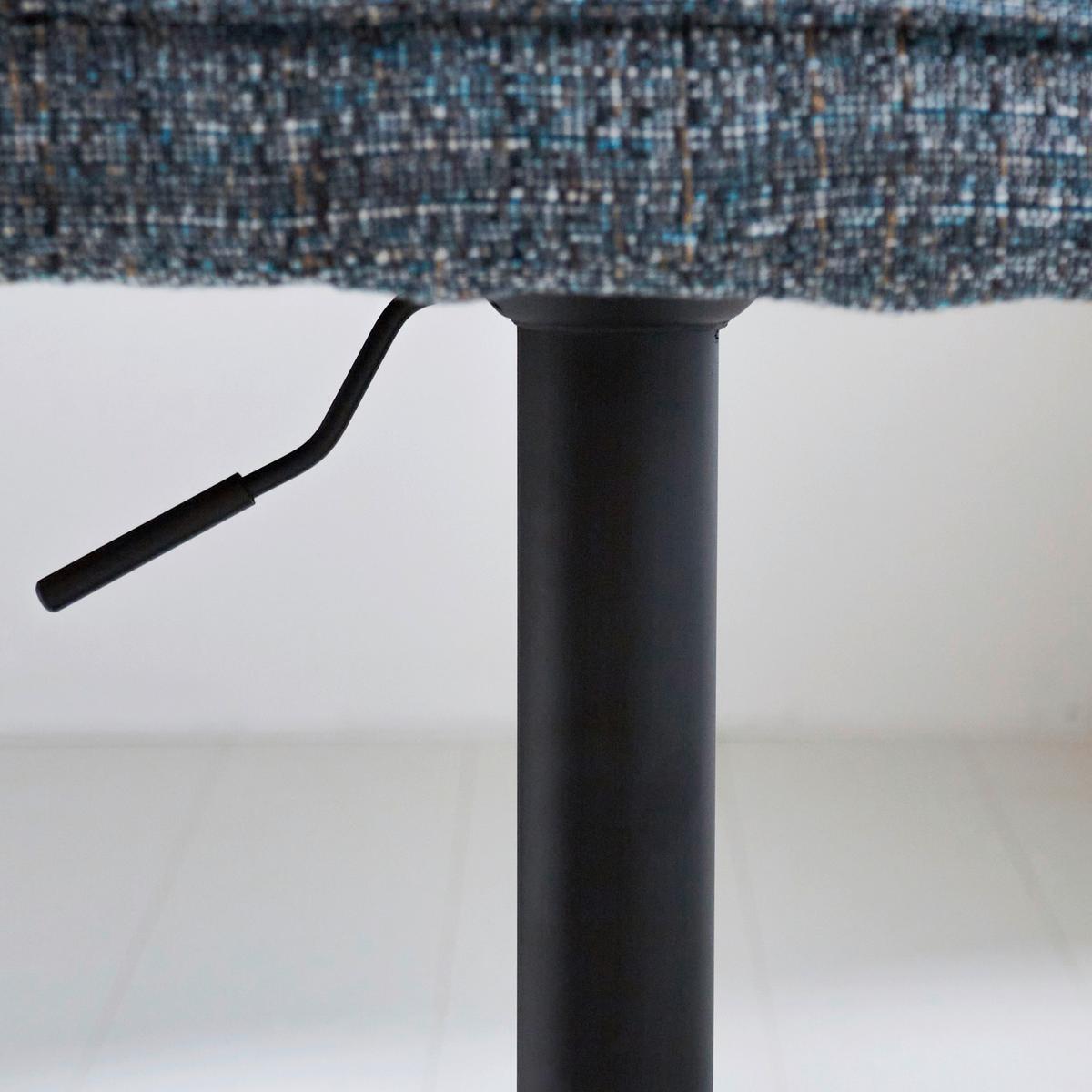 BARHOCKER-SET DONNY - Blau/Schwarz, Design, Textil/Metall (54/100/58cm) - MID.YOU