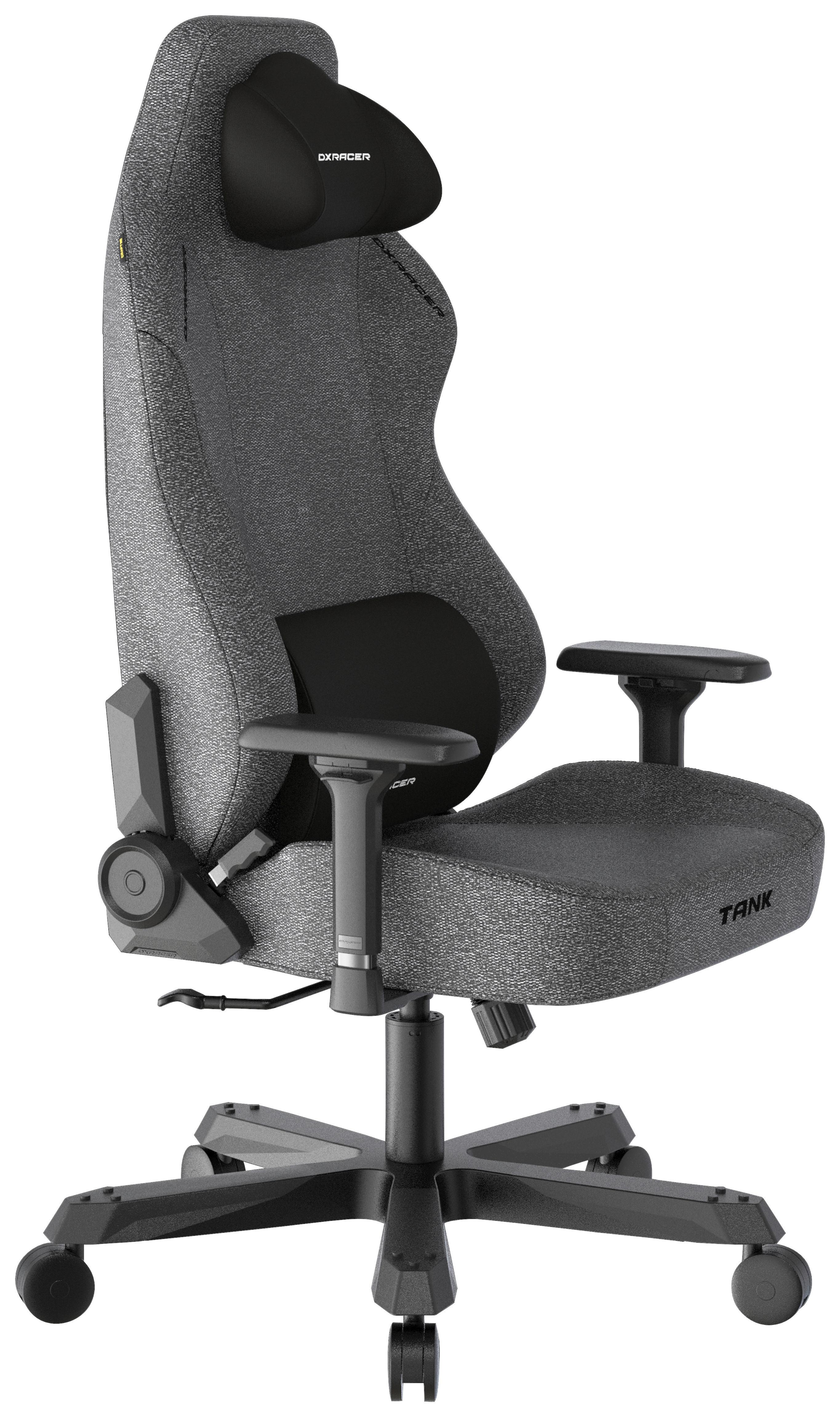GAMINGSTOL TANK XL - svart/antracit, Modern, metall/textil (80/140/80cm) - Dxracer