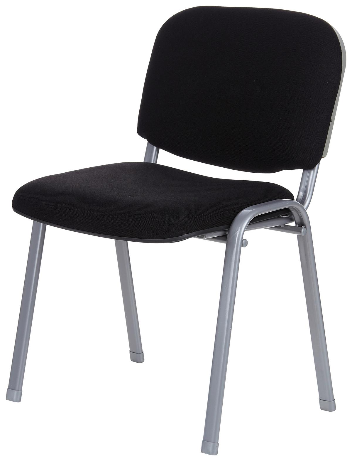 Konferenčni Stol Xt 600, Črna - srebrne barve/črna, Basics, kovina/tekstil (58/84/48cm) - MID.YOU
