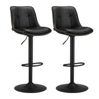 BARHOCKER BAR STOOLS - Schwarz, MODERN, Leder/Metall (42,9/93,1/48,1cm) - MID.YOU