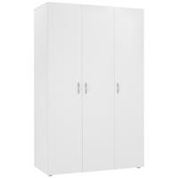 Kleiderschrank Basic in Weiss - Weiss/Grau, Konventionell, Holzwerkstoff/Kunststoff (110,7/179/51,9cm) - Based