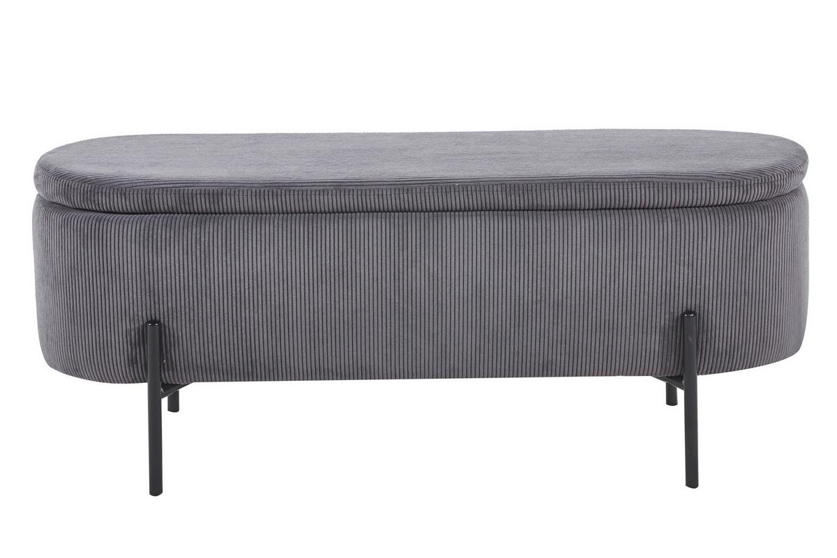 Klop Cord, Siva - siva/črna, Moderno, kovina/tekstil (110/44/40cm) - Livetastic