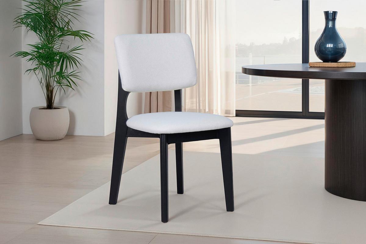 STUHL-SET ELSA - Beige/Schwarz, MODERN, Holz/Textil (48/87/54cm) - MID.YOU