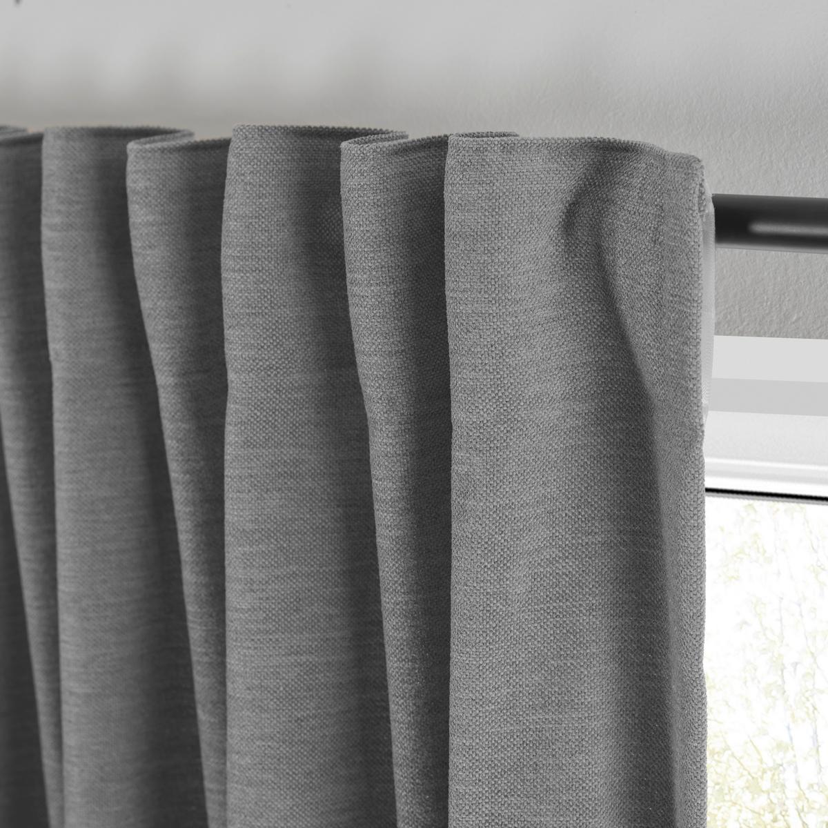 Készfüggöny Elias - világosszürke, Konventionell, textil (135/245cm) - Premium Living