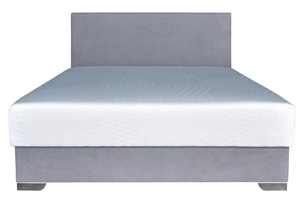 Tapecirani Krevet Morato - bijela/siva, Moderno, drvni materijal/tekstil (160/200cm) - Best Price