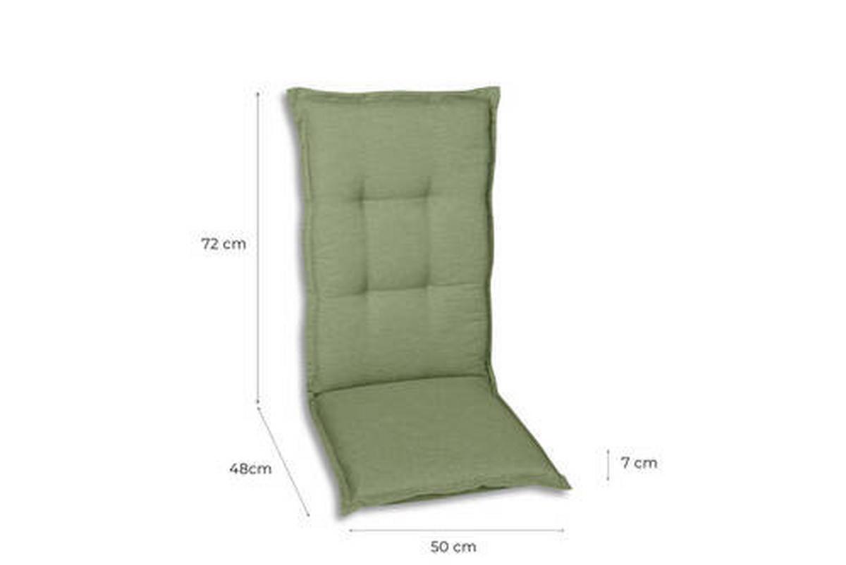 Sesselauflagenset Hellgrün, 6-teilig - Hellgrün, Basics, Textil (50/7/120cm)