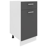 Kuhinjska Spodnja Omarica Esilo, Siva, Bela - bela/barve aluminija, Konvencionalno, kovina/leseni material (40/82/46cm) - MID.YOU