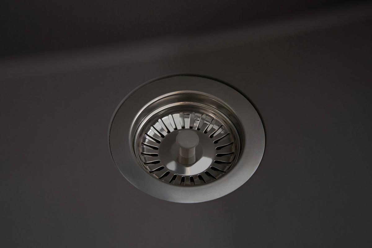 Einbauspüle Ohio ca. 66x21x50 cm Grau - Grau, Trend, Glas/Kunststoff (66/21/50cm) - Respekta