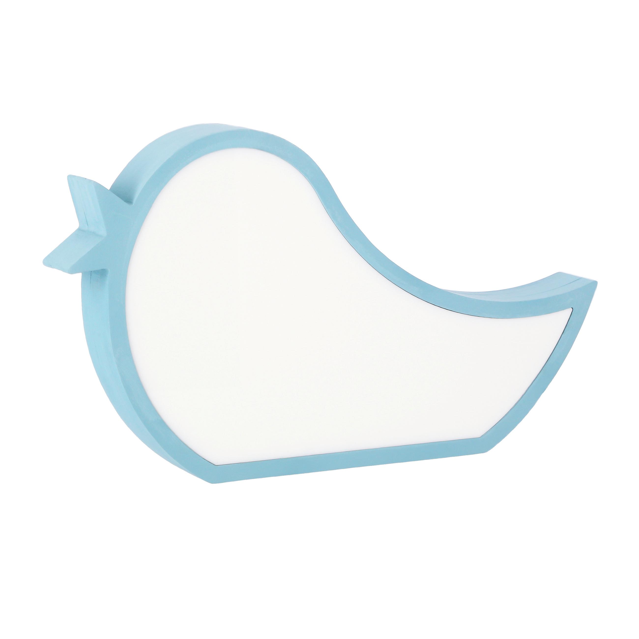 Dječja Stolna Svjetiljka Bird - svijetlo plava, Basics, drvni materijal/plastika (33.5/3.5/19.5cm)