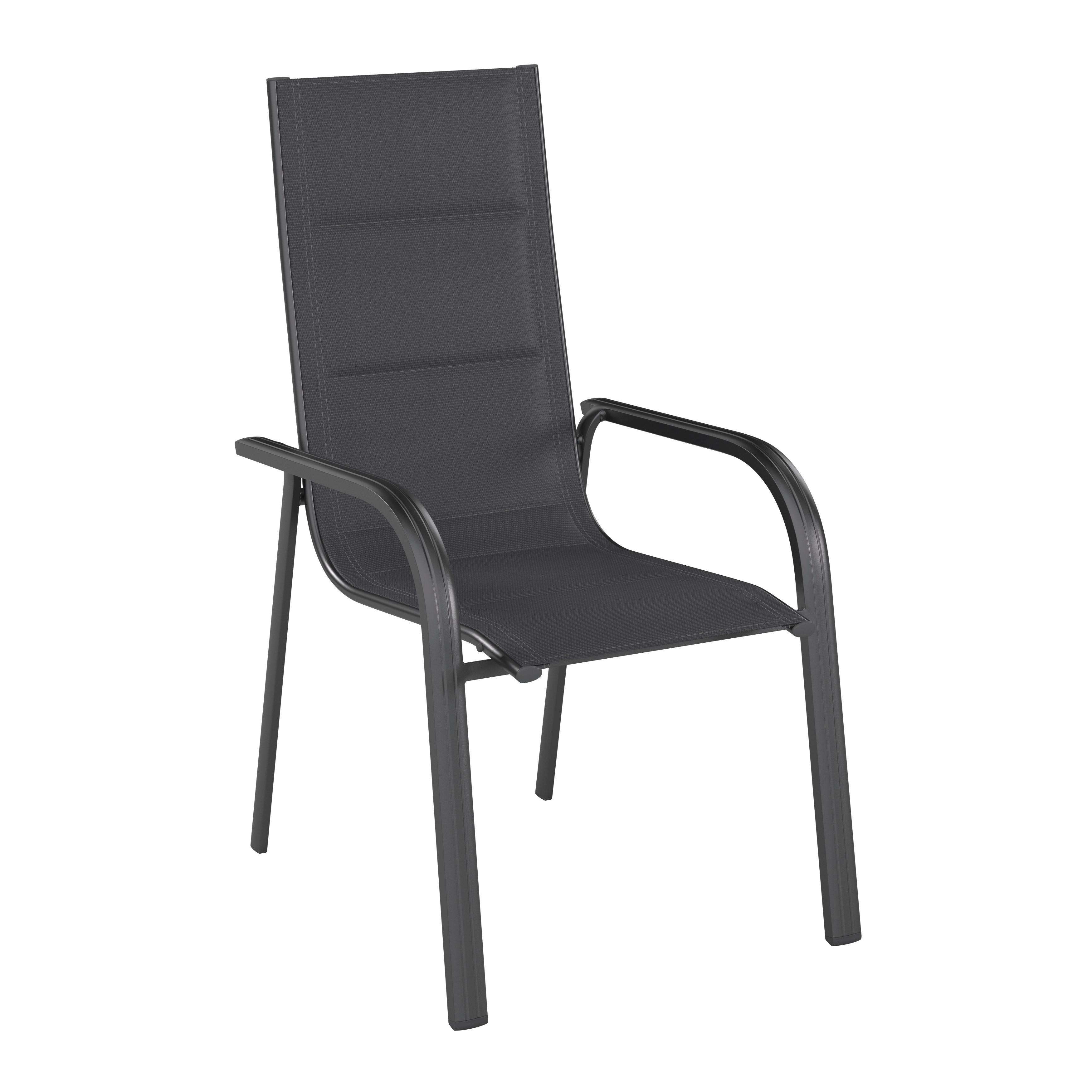 Vrtni Stol Hermann, Antracit - antracit, Basics, kovina/tekstil (60/112/70cm) - Mömax