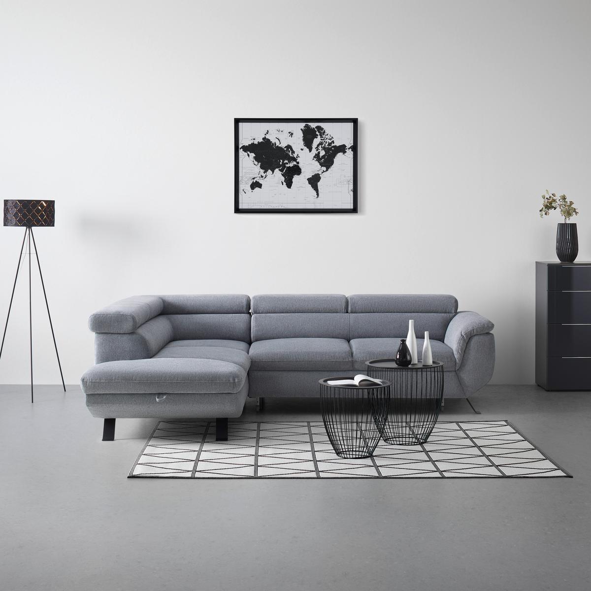 Coltar RAVEN - gri, Modern, textil (198/257cm) - Mömax