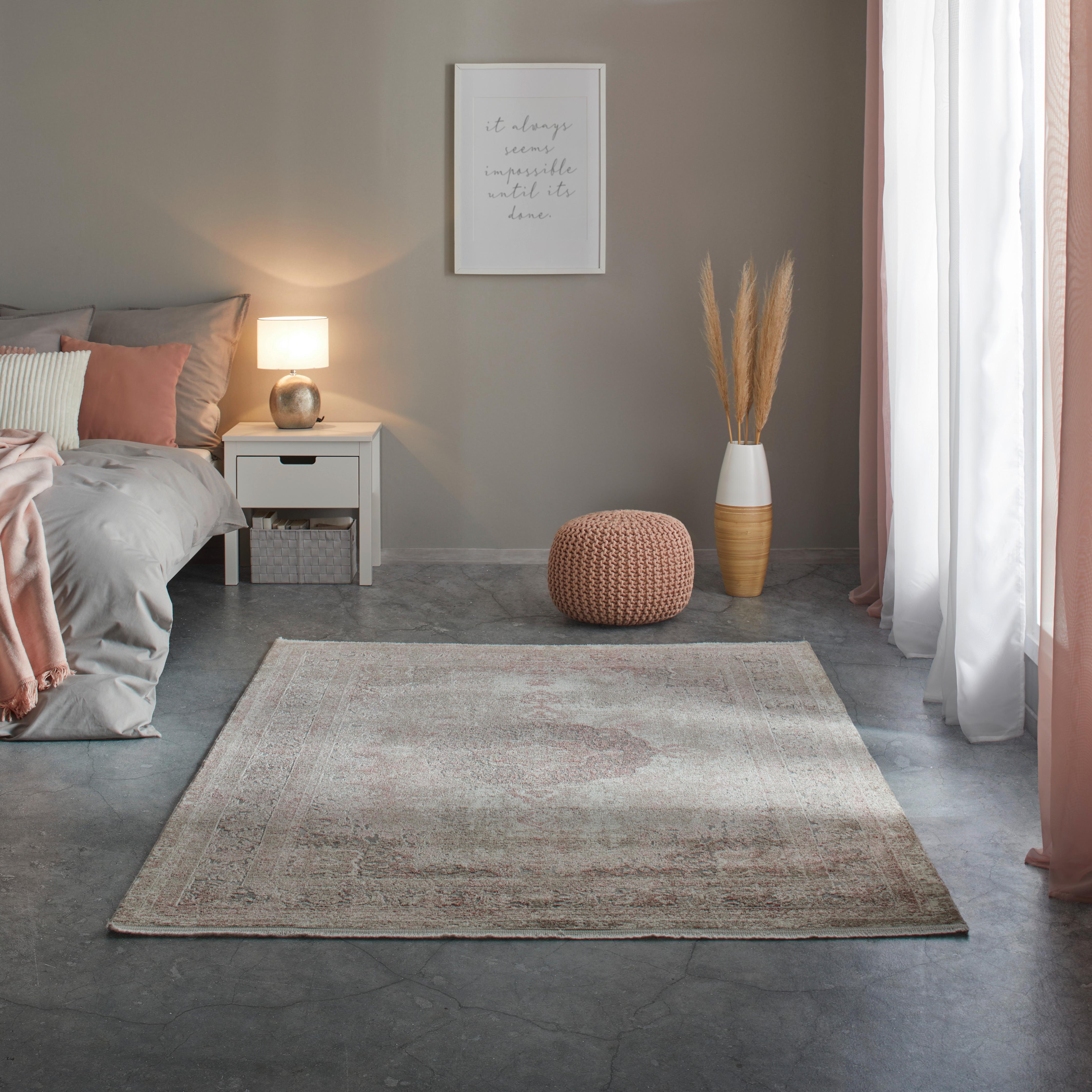 VÄVD MATTA MARCUS 2 - rosa, textil (120/170cm) - Mömax