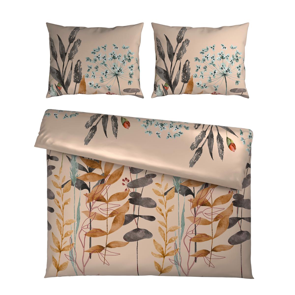 Lenjerie de pat Leavi cca. 200x220/2x50x70 cm - bej, Modern, textil (200/220cm) - Mömax