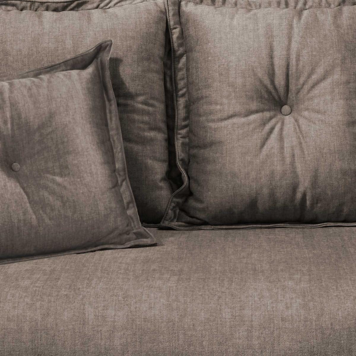 2,5-Sitzer-Sofa Baggio Braun Velours - Schwarz/Braun, MODERN, Holz/Textil (196/94/103cm) - Livetastic