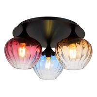 Stropna Svjetiljka Sander - narančasta/prozirno, Basics, staklo/metal (47/21,5cm) - Globo