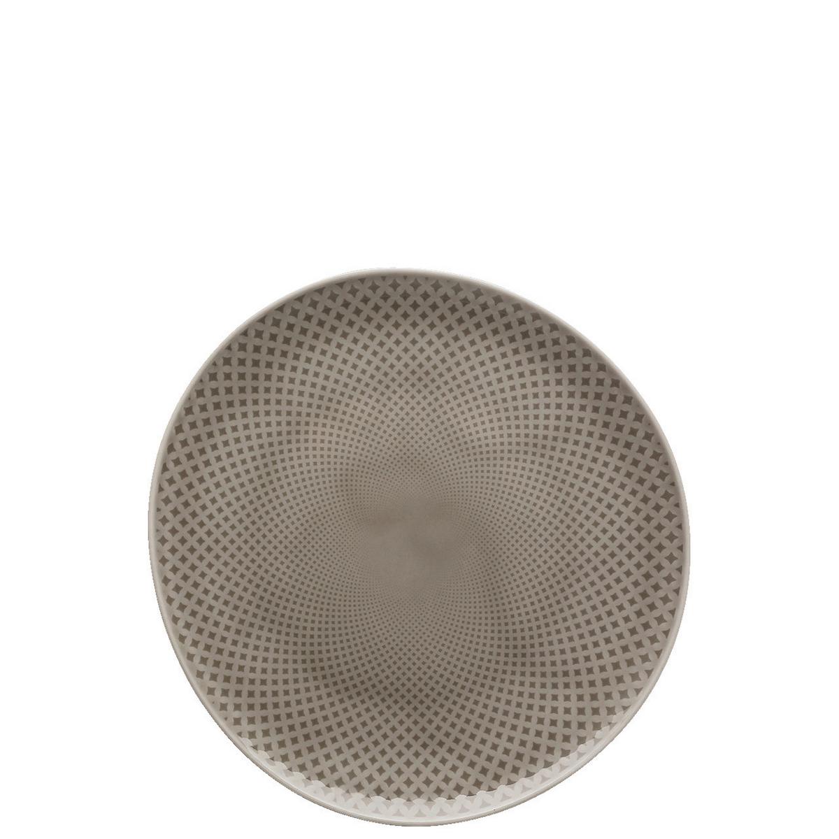 SERWIS OBIADOWO-ŚNIADANIOWY PEARL GREY ROSENTHAL - szary, Basics, ceramika (32/31,7/28,1cm) - Rosenthal