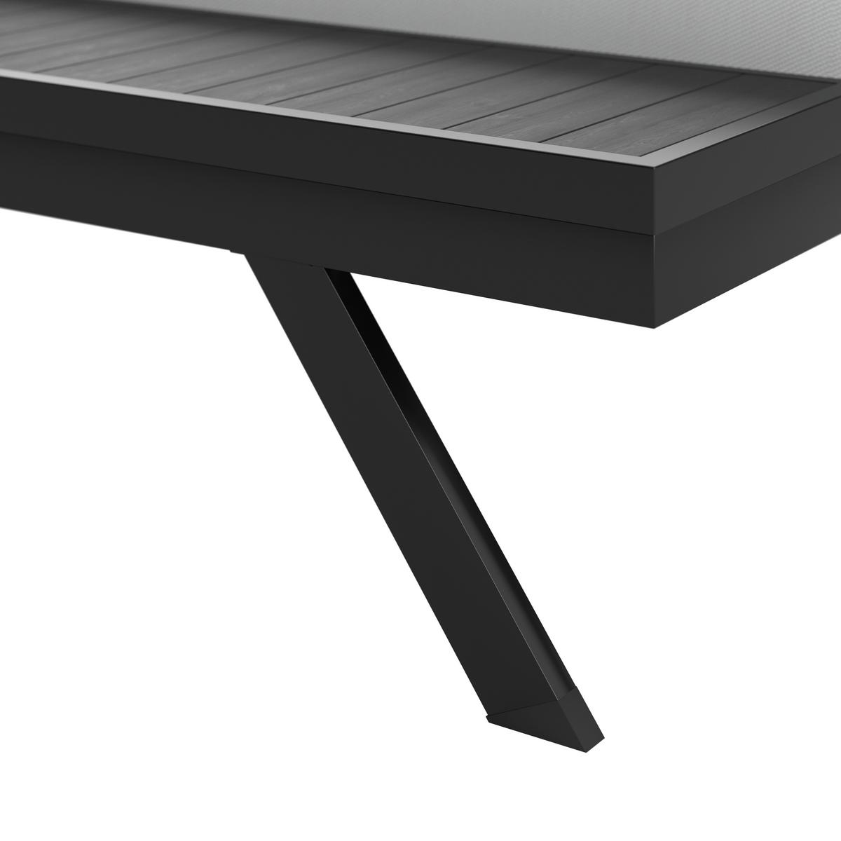 Gartenliege Avolina Hellgrau Outdoorstoff/Metall +Abdeckung - Dunkelgrau/Hellgrau, MODERN, Kunststoff/Textil (199/86/40cm) - Bessagi Garden