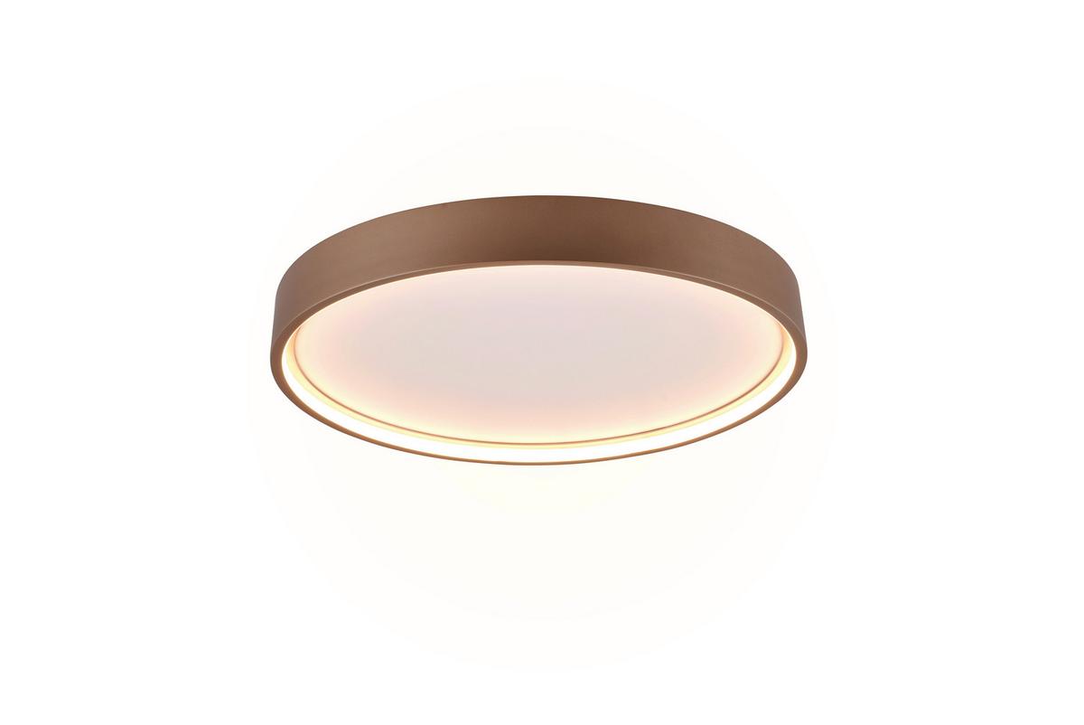 LED-Deckenleuchte Doha in Braun max. 29 Watt - Braun, MODERN, Metall (45/5,5cm) - Trio Leuchten