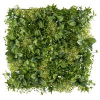 Kunstpflanze Wandmattte I Grün ca. 50x50cm - Grün, MODERN, Kunststoff (50x50cm) - Mömax