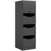 Hochschrank Free Anthrazit - Anthrazit/Schwarz, Basics, Holzwerkstoff/Kunststoff (60/195/68cm) - MID.YOU