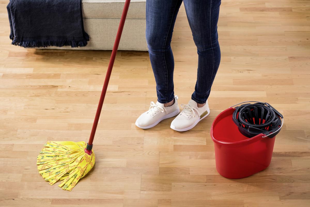 Wischmopp Mocio Soft Gelb - Gelb, Basics, Textil (15/5/39cm) - Vileda