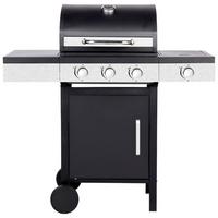 Gasgrill Jürgen Schwarz - Schwarz, KONVENTIONELL, Kunststoff/Metall (110/110/53cm) - Mömax