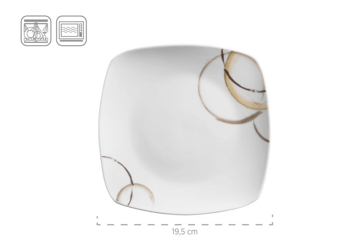 KOMBISERVICE KOMBISERVICE, 931207 - Hellbraun/Weiss, Basics, Keramik - Mäser