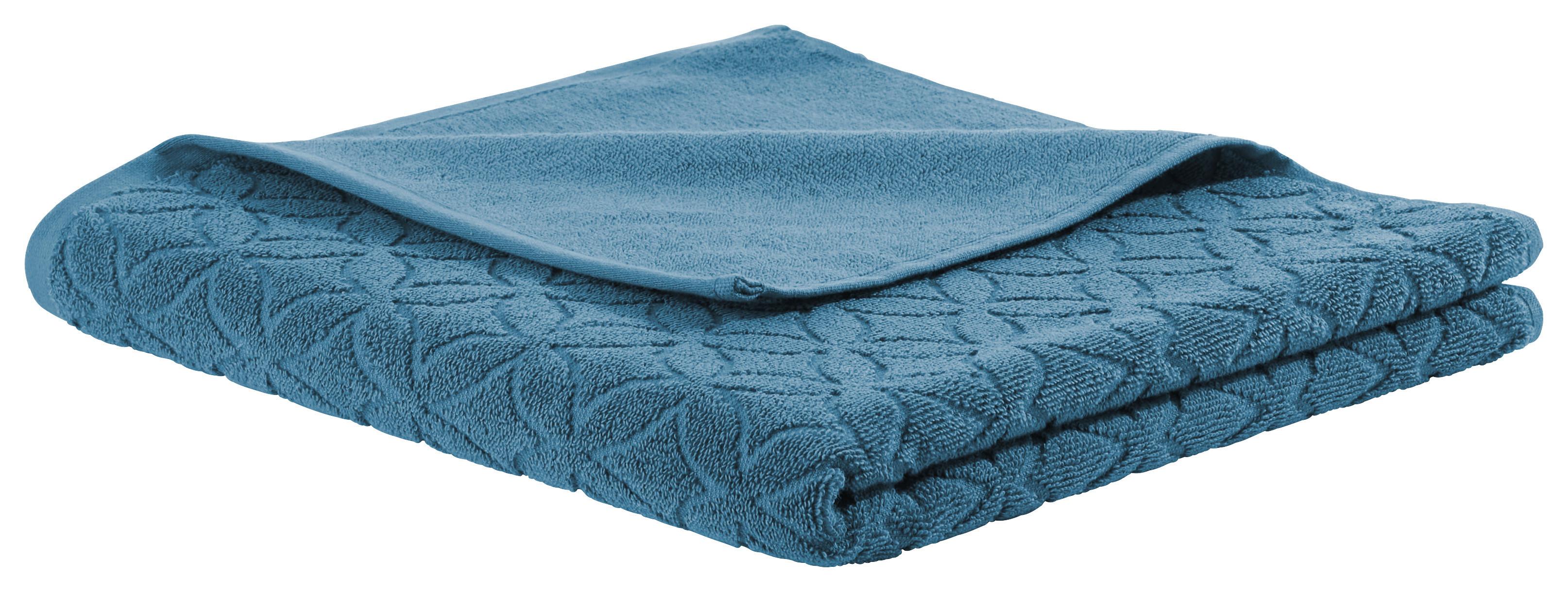 Duschtuch Naime in Petrol ca. 70x140cm - Petrol, LIFESTYLE, Textil (70/140cm) - Modern Living