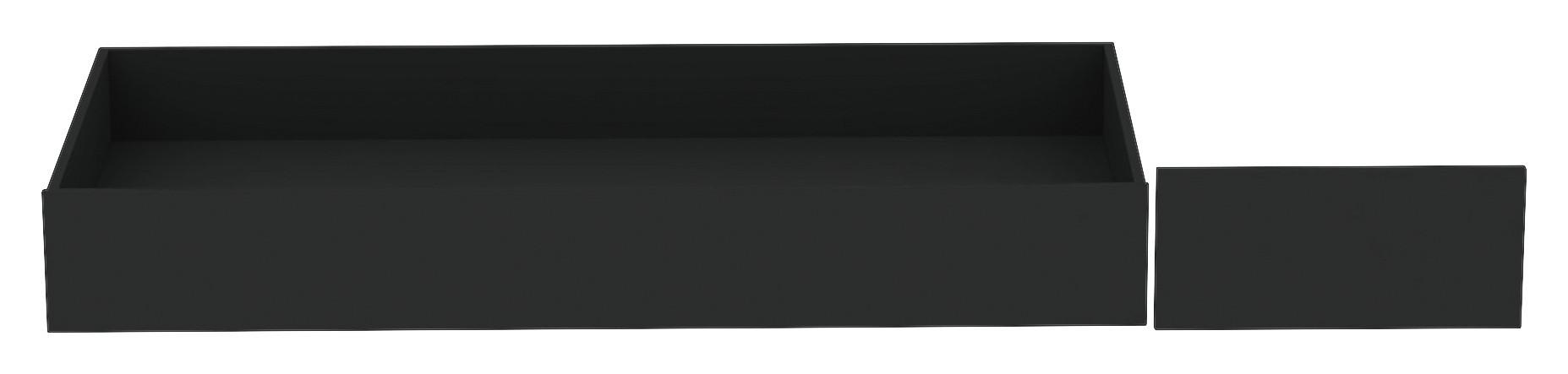 sertar de depoziotare sub pat UNIT - antracit, Konventionell, material pe bază de lemn (149,5/21/68,5cm) - Ondega