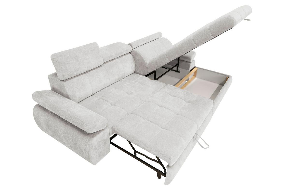 Coltar VEGAS - gri deschis, Design, lemn/textil (294/173cm) - Modern Living