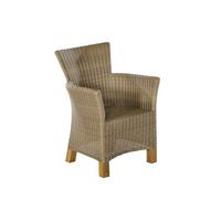 Gartensessel 2er-Set Toskana 2er-Set Kunststoffgefl. Natur - Naturfarben/Braun, ROMANTIK / LANDHAUS, Holz/Kunststoff (66/88/66cm) - Gardenson
