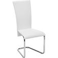 Schwingstuhl in Weiß - Weiß, MODERN, Textil/Metall (43/101/59cm) - MÖMAX modern living