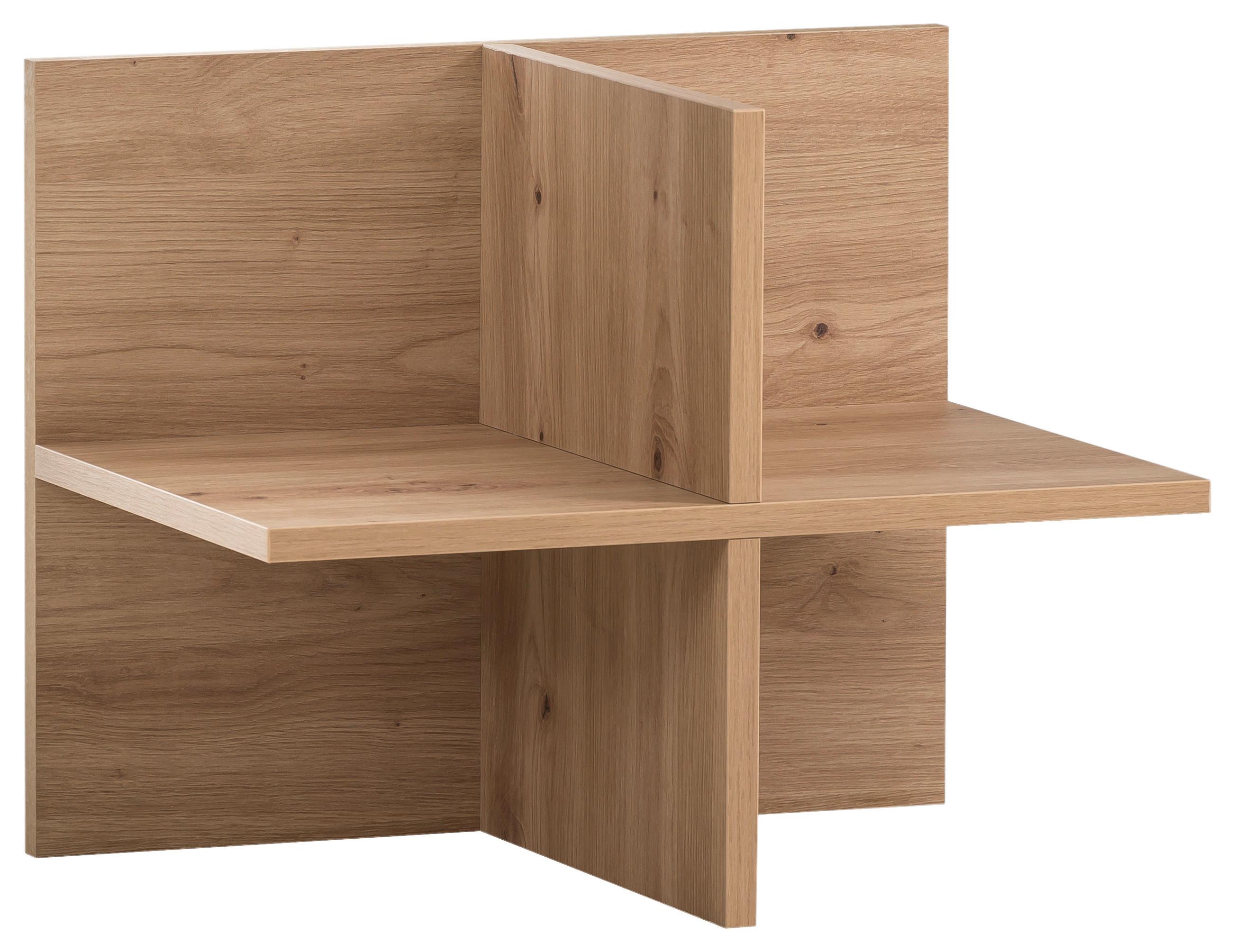 Regal Aino Regalkreuz Eiche Artisan - Eiche Artisan, MODERN, Holzwerkstoff (47,5/38,4/32,8cm) - MID.YOU