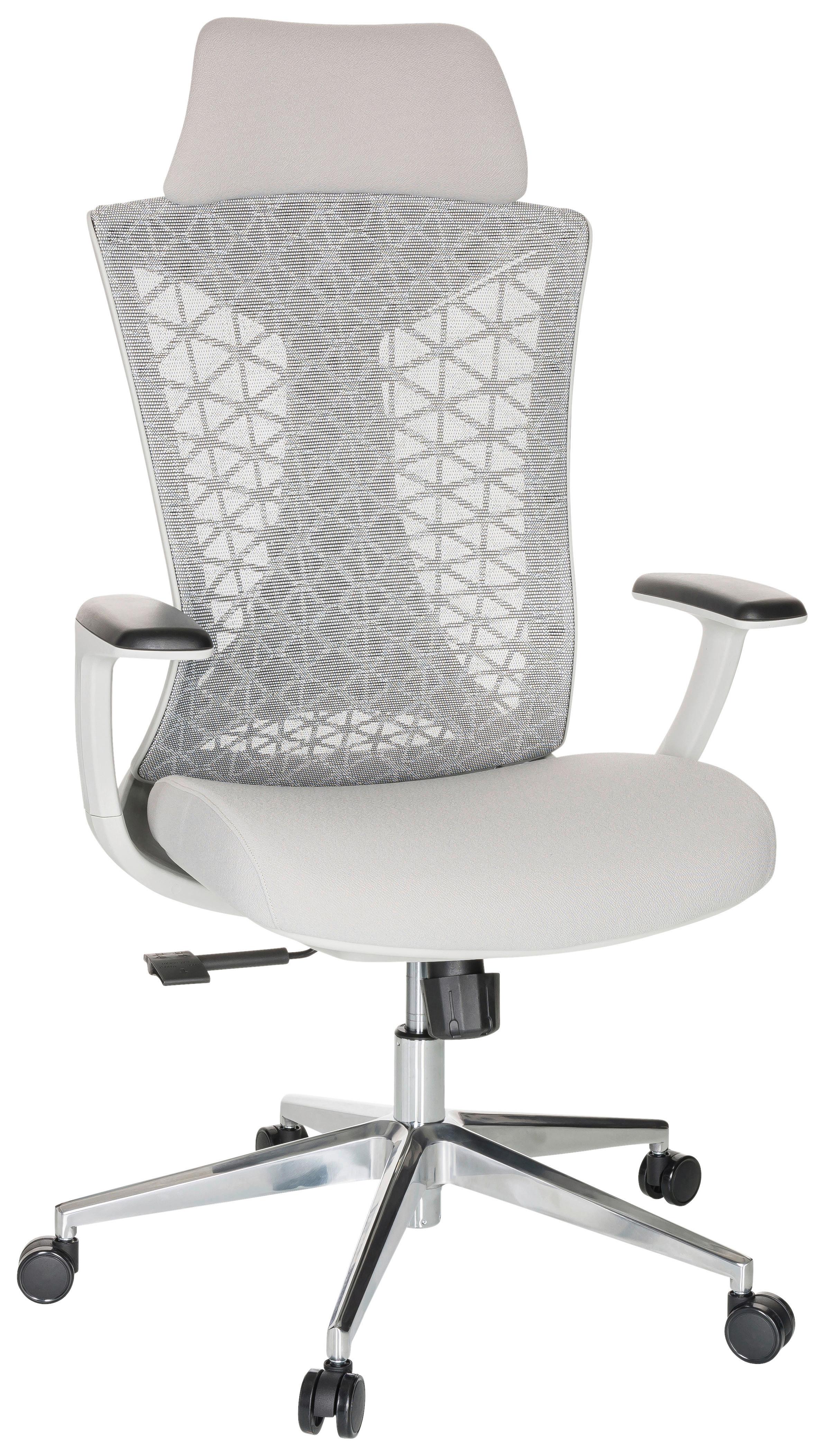 Pisarniški Stol Faleo W, Siva - srebrne barve/svetlo siva, Basics, kovina/umetna masa (67/115/69cm) - MID.YOU