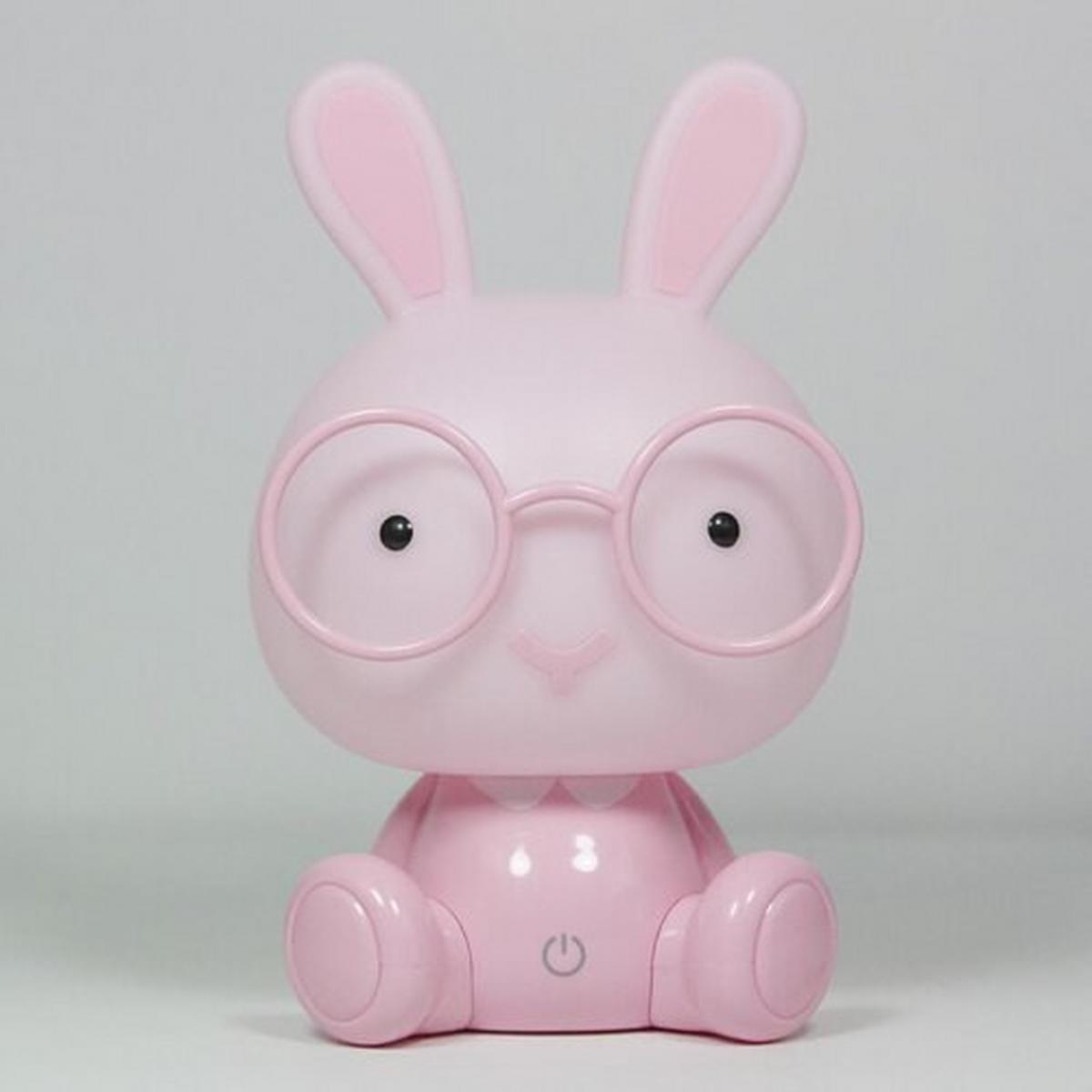 Kindertischleuchte Bunny Pink max. 3 Watt - Pink, Basics, Kunststoff (14/14/22cm)