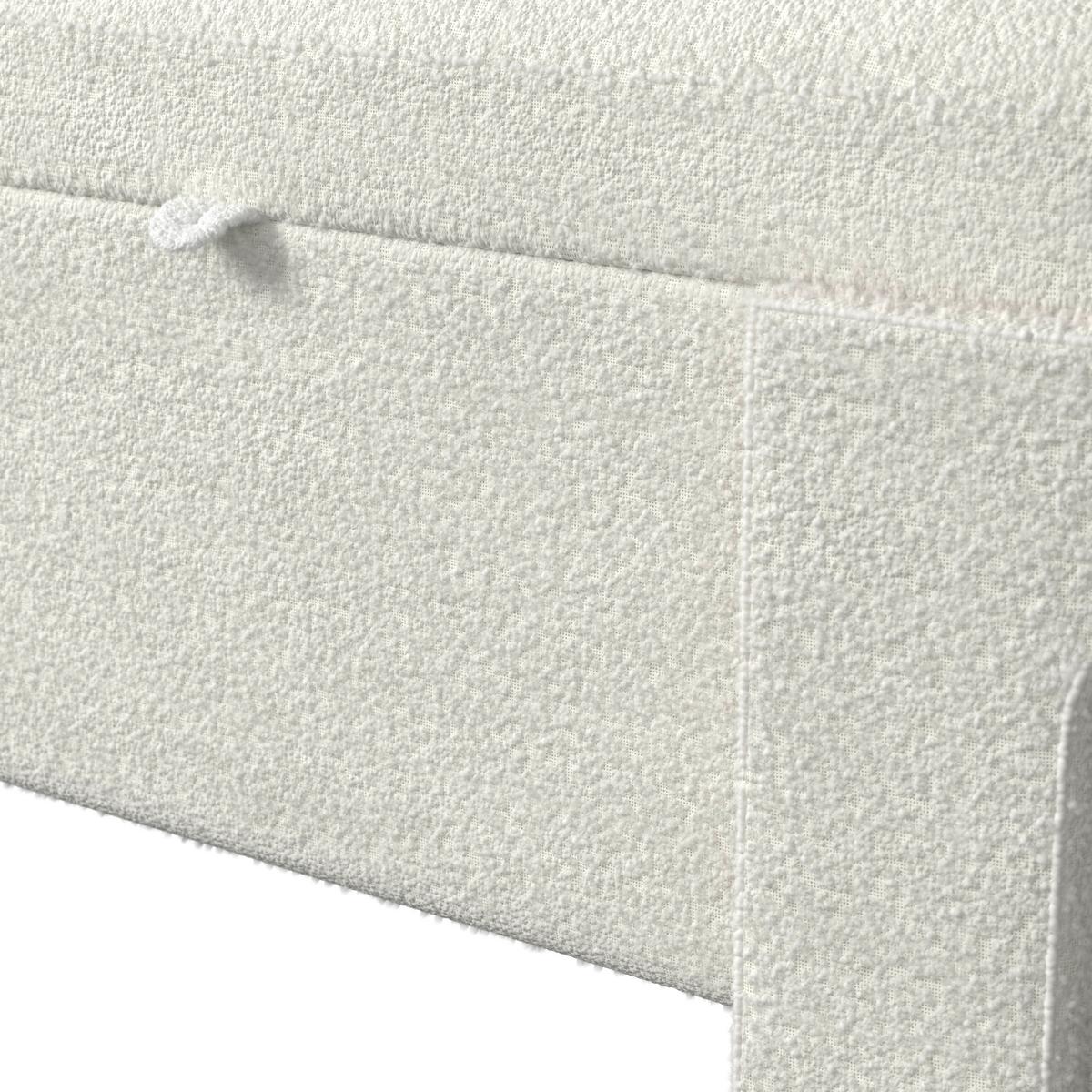 Hockerbank Benji Elfenbein Bouclé Gepolstert mit Stauraum - Elfenbein, MODERN, Holz/Textil (125/51/49cm) - Bessagi Home