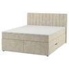 Boxspring Krevet Nikol - bež, drvni materijal/tekstil (160/200cm) - Based