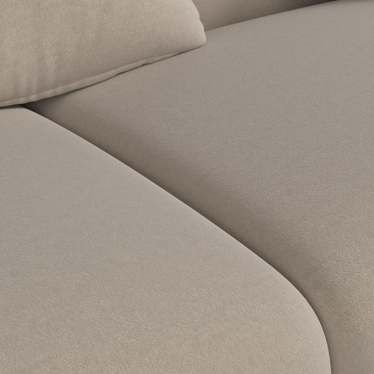 Zofa Talia, Bež - bež/rjava, Moderno, tekstil/les (237/61/99cm) - Bessagi Home