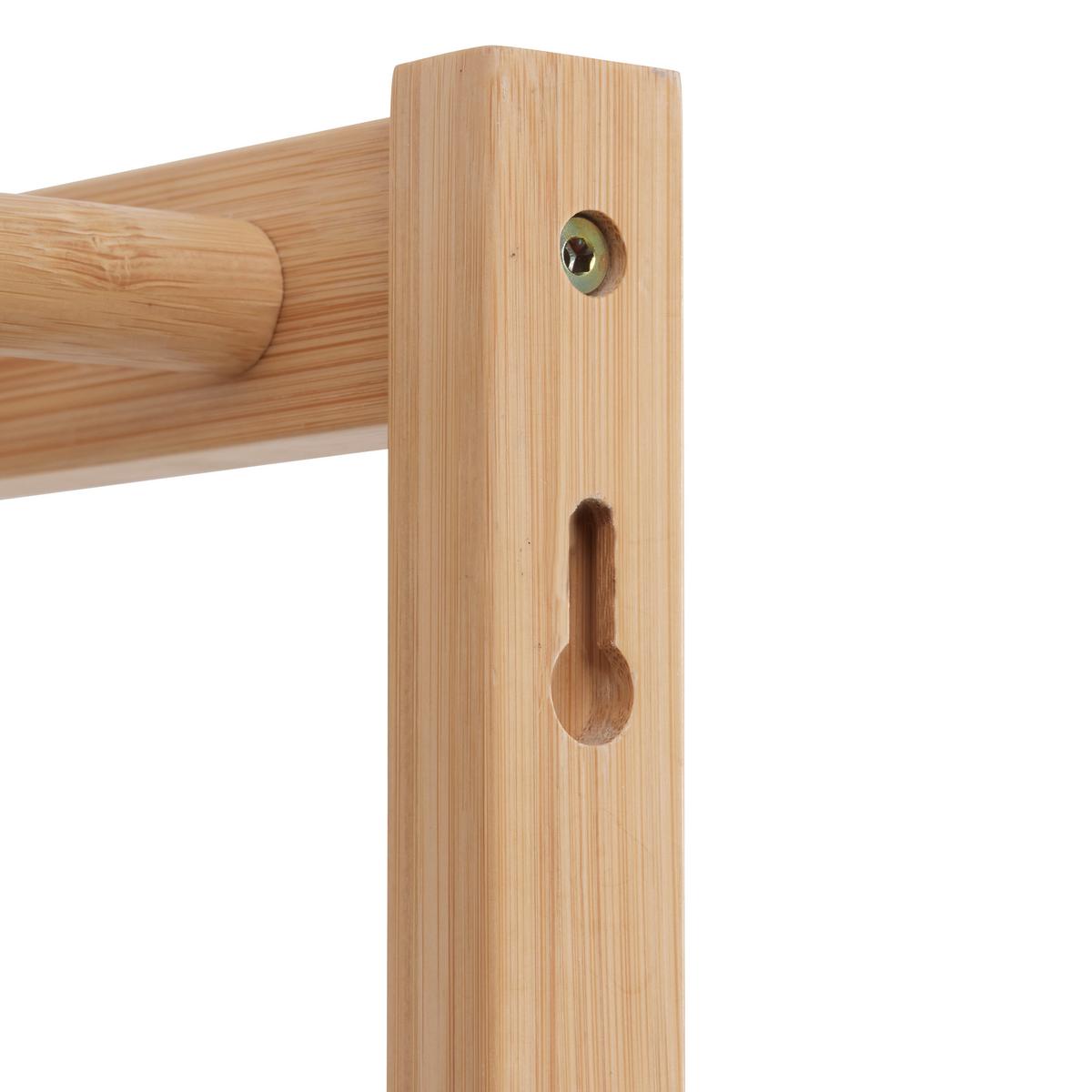 Cuier cu montare pe perete BONNIE - culoare natur, Konventionell, lemn (51/25/28cm) - Best Price
