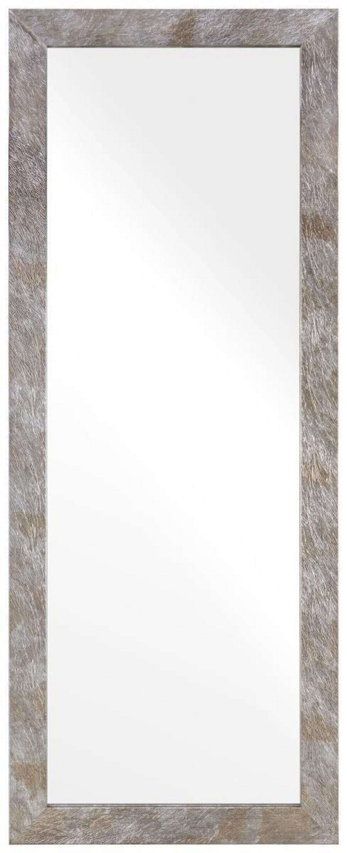 Wandspiegel Braun/Silberfarben - Silberfarben/Braun, KONVENTIONELL, Glas/Holzwerkstoff (70/180cm) - Mömax