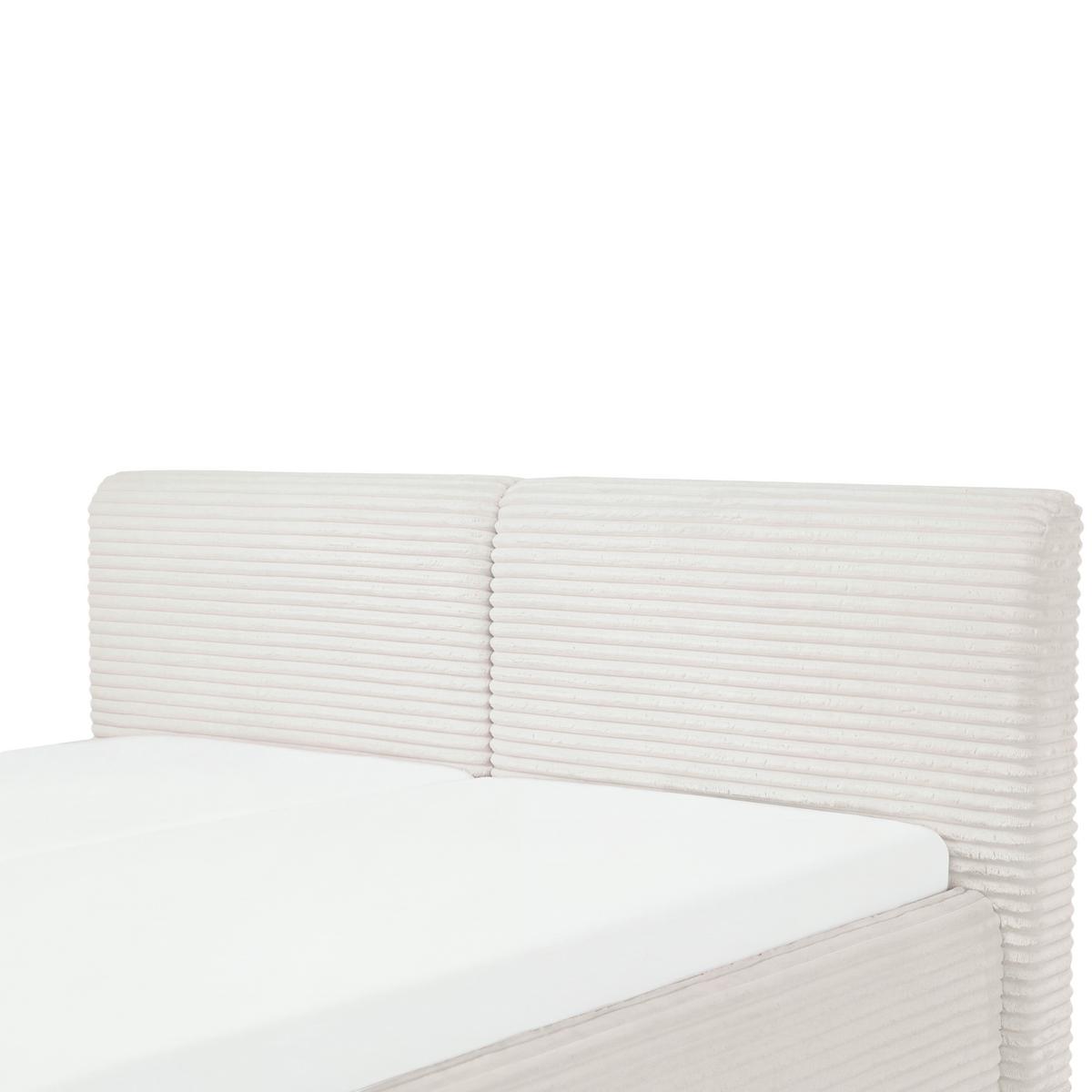 Polsterbett Tessin Creme ca. 160x200cm - Creme, KONVENTIONELL, Textil (160/200cm) - Premium Living