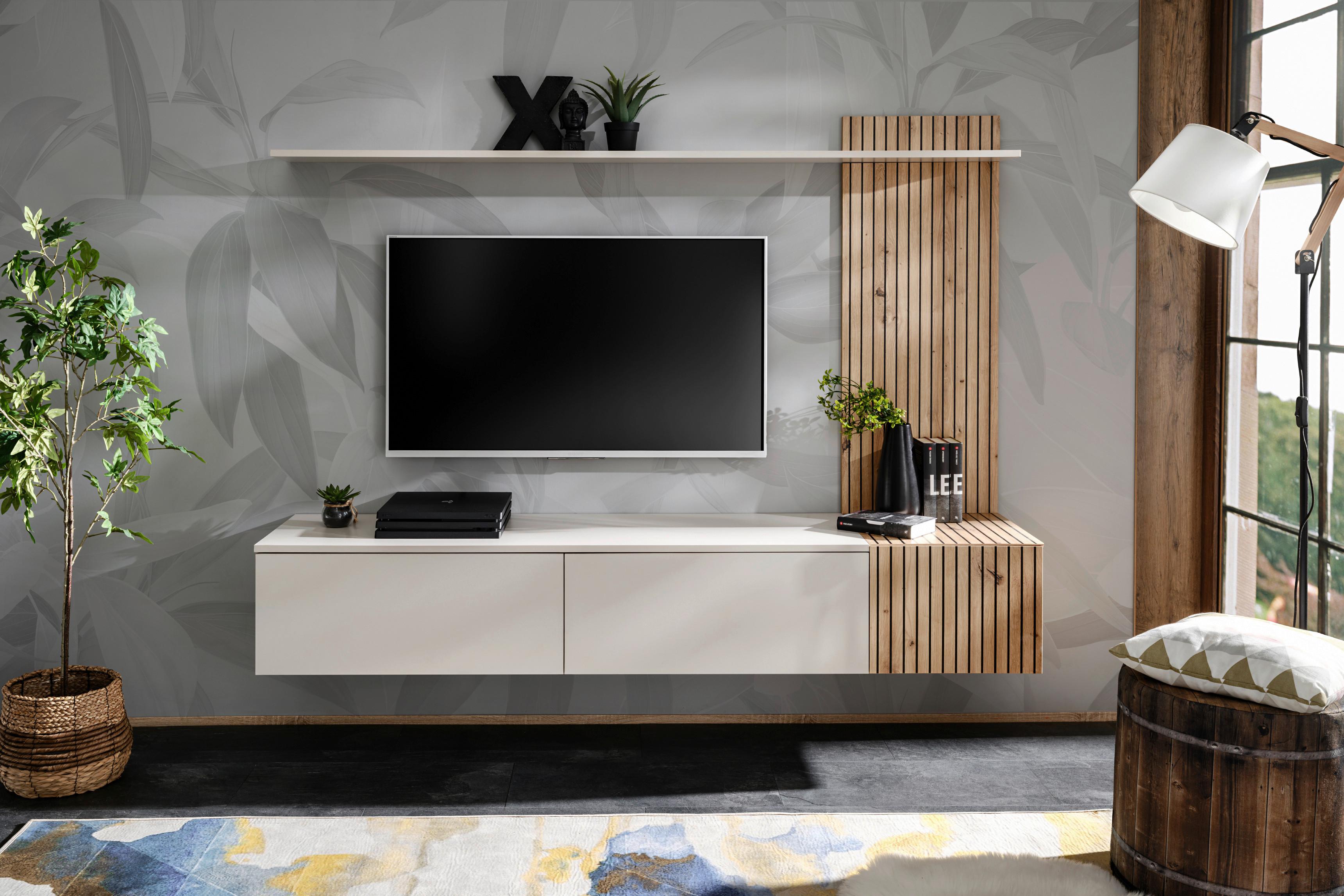 Regal Solo - kašmir/hrast Artisan, Moderno, drvni materijal/plastika (180/130/40cm) - Bessagi