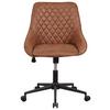 Drehstuhl Kayne ca. 60x84 cm Cognac - Cognac/Schwarz, KONVENTIONELL, Textil/Metall (60/84/64,5cm) - MID.YOU