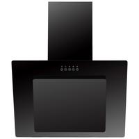 Kuhinjska Napa Leila, 60cm - črna, Trend, kovina/steklo (59,8/72,7-110,7/30,5cm) - Respekta