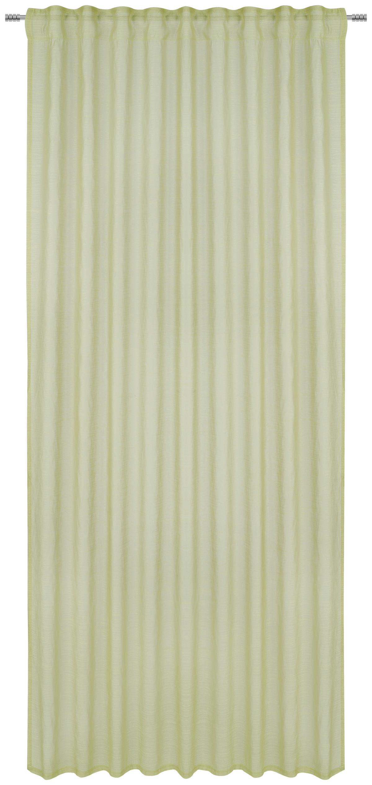 ZASŁONA GOTOWA OSKAR - zielony, Basics, tkanina (140/245cm) - Esposa
